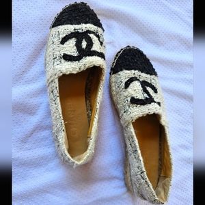 Chanel Fabric Espadrilles Canvas Shoe
